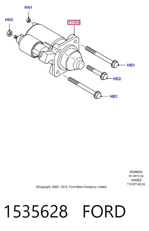 1535628 Ford Стартер автомобиля