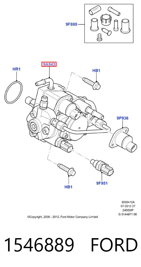 1546889 Ford Насос топливный высокого давления (ТНВД)
