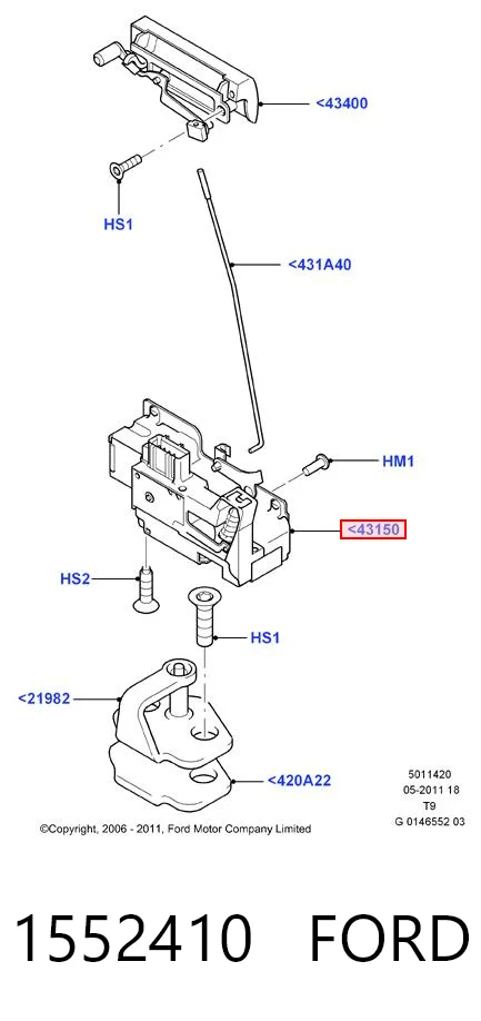 1552410 Ford Радиатор основной