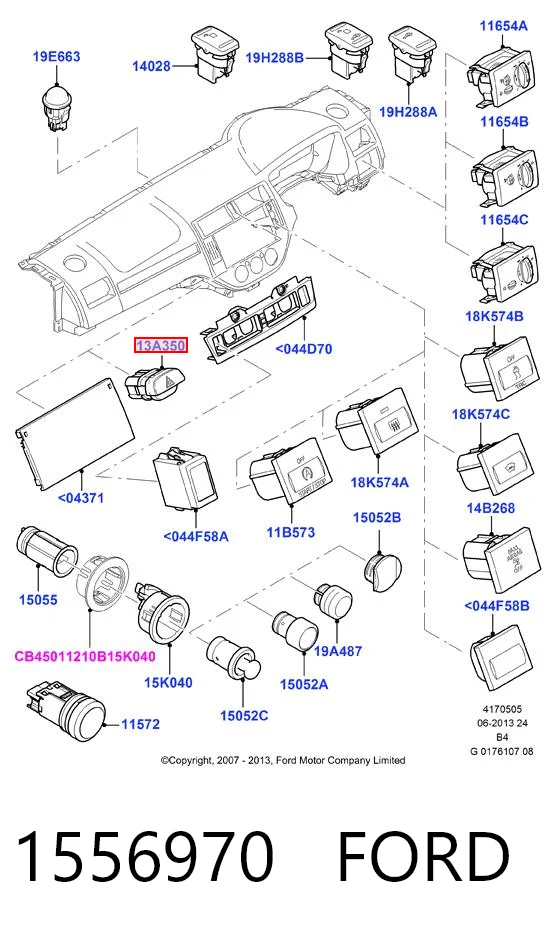 Аварийная кнопка на Ford Focus II DA, HCP, DP