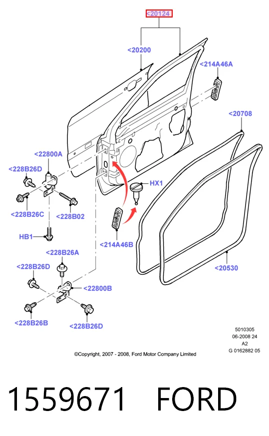 Дверь передняя правая на Ford Mondeo IV CA2