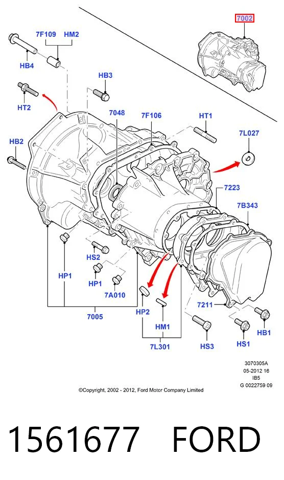 Коробка переключения передач Ford Fusion универсал (JU) (2002 - 2012) цена, от 84.55 USD