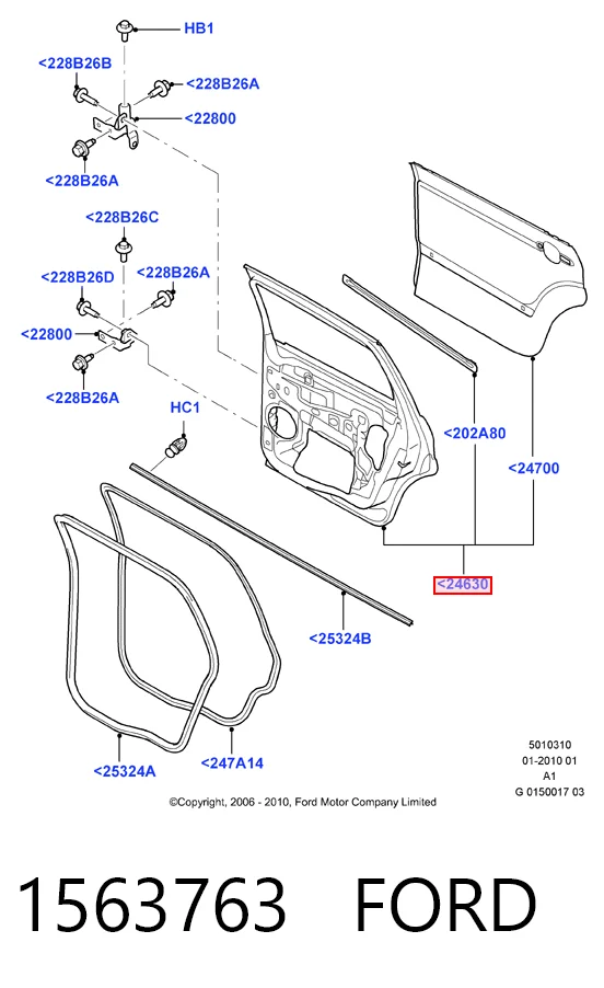 Дверь пассажирская задняя правая Ford Galaxy II CA1 минивэн (WA6) (2006 - 2015) цена, от 84.75 USD