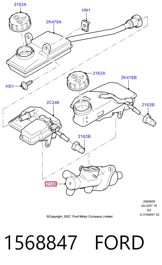  Главный тормозной цилиндр Ford Kuga 1