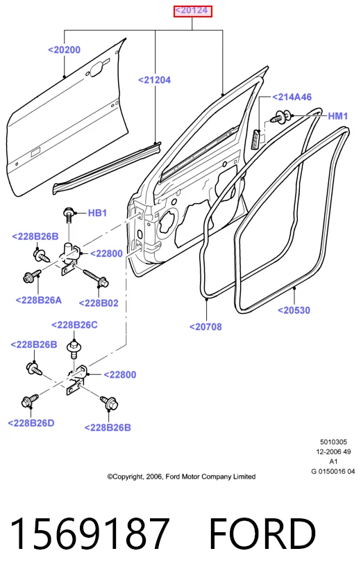 Дверь передняя правая Ford Galaxy II CA1 минивэн (WA6) (2006 - 2015) цена, от 207.98 USD