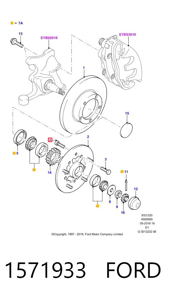 Купить HMP76VB1107AC Hmpx Шпилька колесная передняя