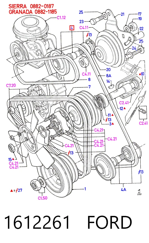 MPQ1219 Magneti Marelli Ролик приводного ремня, паразитный