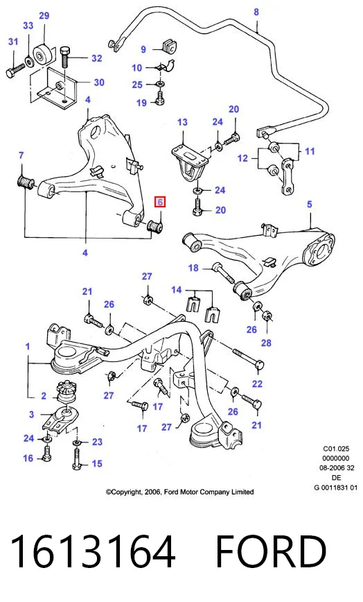 Купить 1556035S Formpart/Otoform Сайлентблок нижний передней подвески