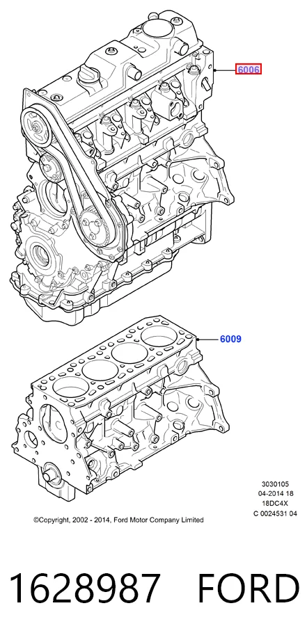 ДВС в сборе Ford Focus II хэтчбек (DA, HCP, DP) (2004 - 2011) цена, от 823.53 USD