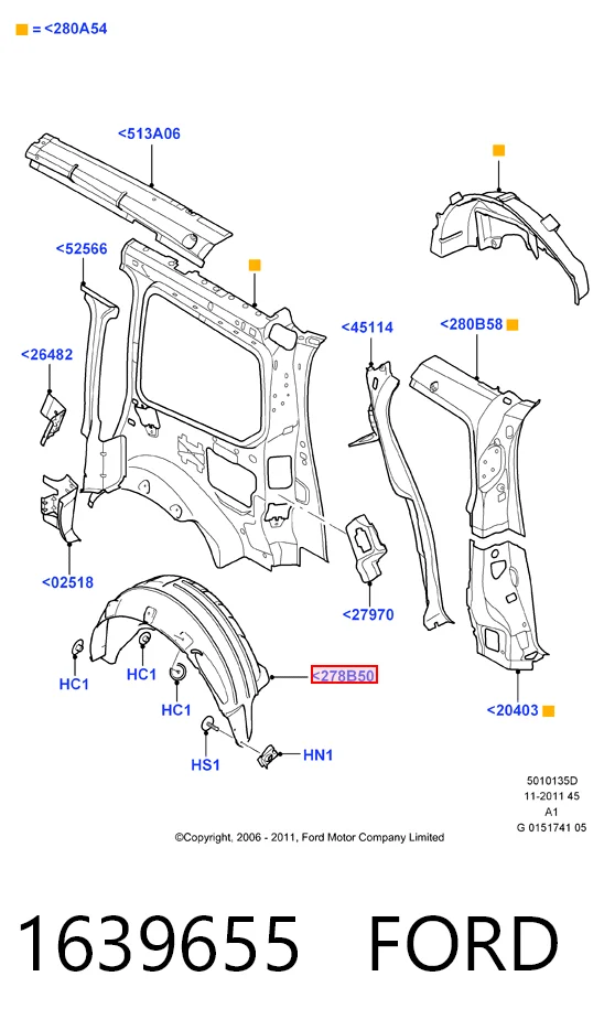  Ford 6M21U278B51BA
