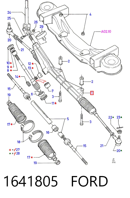 Реечный рулевой механизм Fiat/Alfa/Lancia 6060780 цена, от 131.23 USD