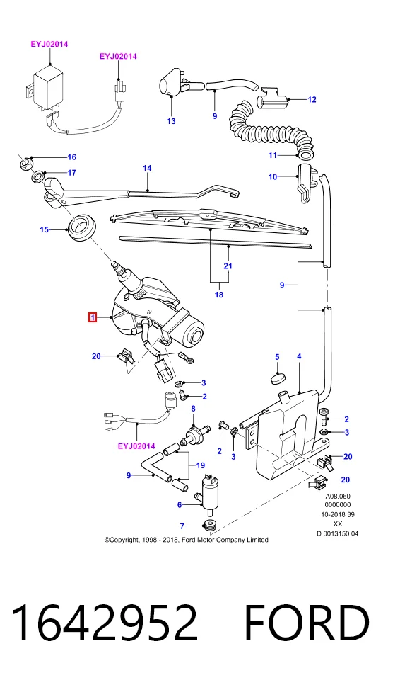 87VB17K441AA Ford 
