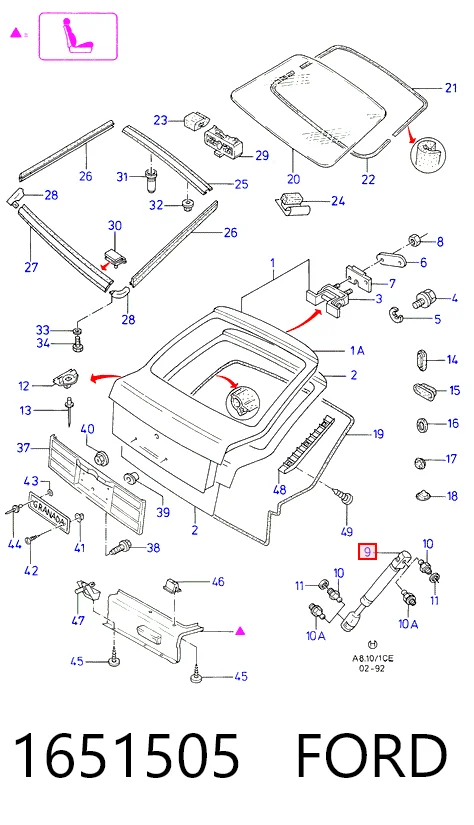 430719029000 Magneti Marelli Амортизатор крышки багажника