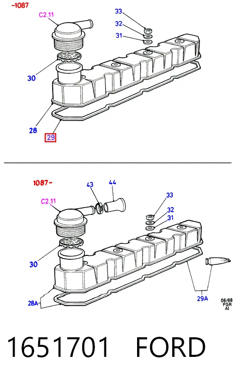 Прокладка клапанной крышки 024925 Peugeot/Citroen