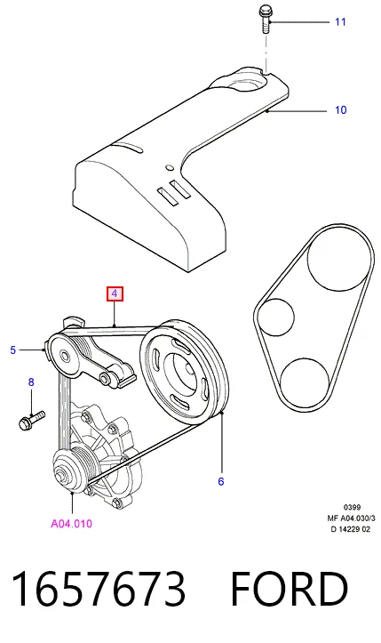 Клиновый ремень Ford Escort V хэтчбек (GAL) (1990 - 1992) цена, от 3.99 USD