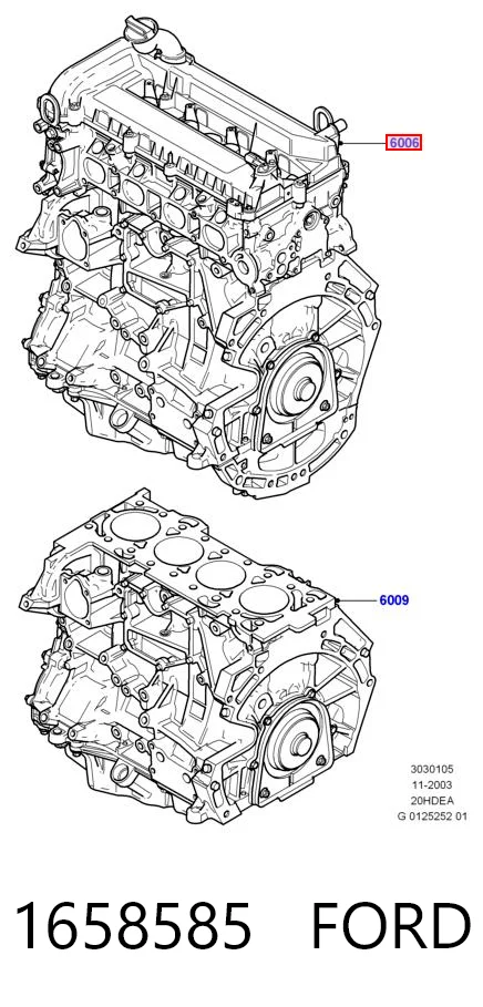 1658585 Ford Мотор в сборе