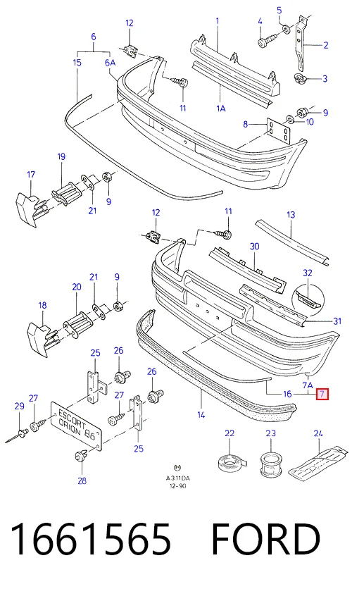 Купить KH2528903 Starline Буфер (бампер) передний
