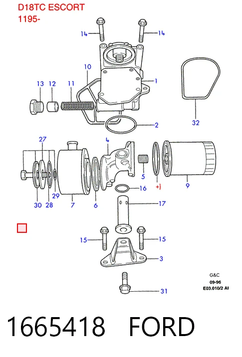 Поддон масляный картера двигателя Ford Mondeo 1 GBP