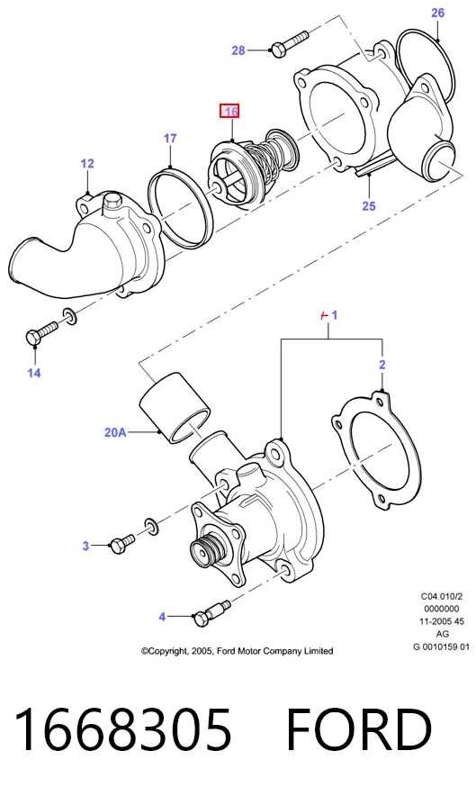Термостат в сборе Magneti Marelli TE0039