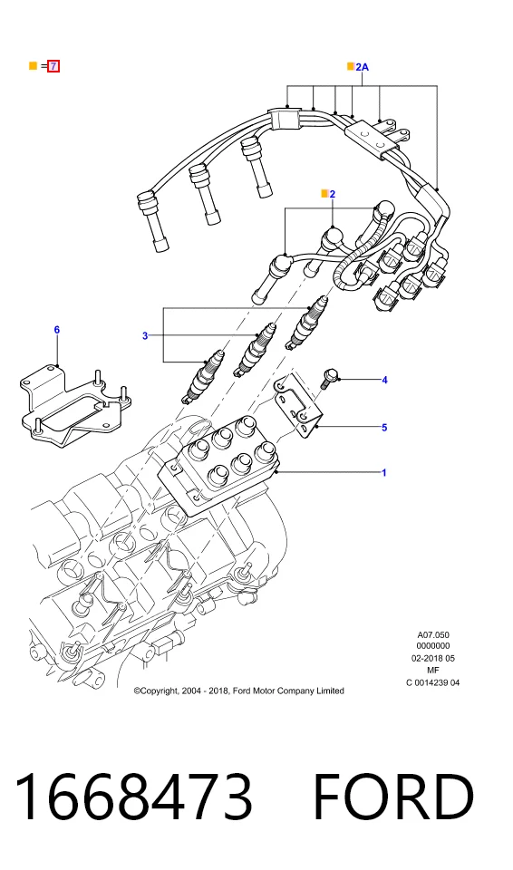 Провода высоковольтные на Ford Mondeo II BFP