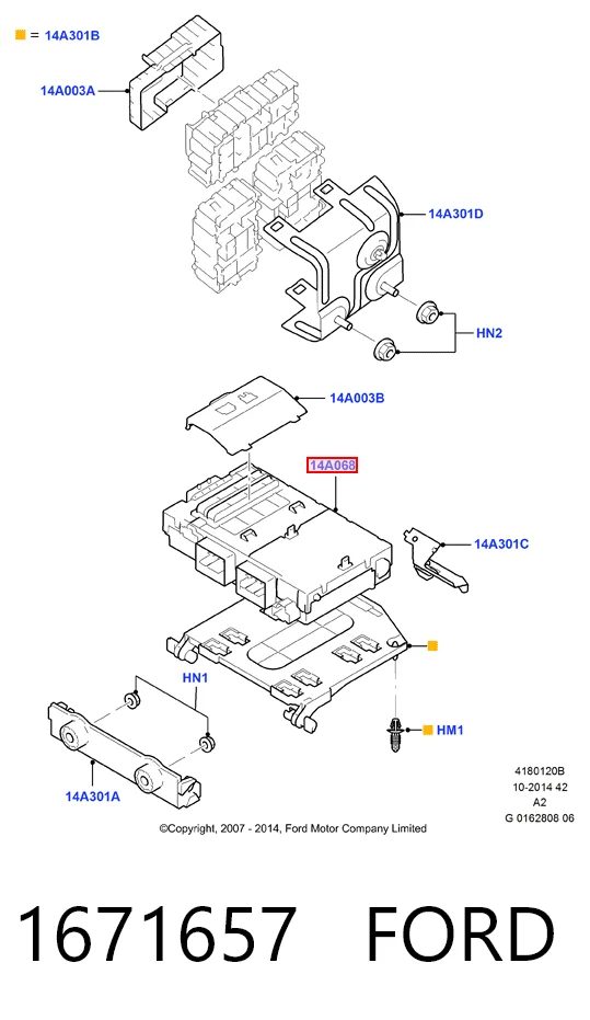 Монтажный блок предохранителей на Ford Mondeo IV CA2