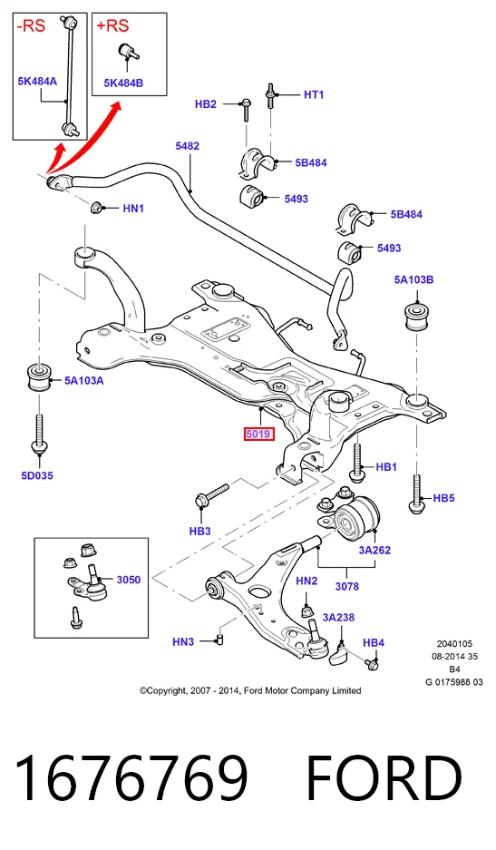 Передняя балка Ford Kuga I внедорожник (CBV) (2008 - 2012) цена, от 50.82 USD