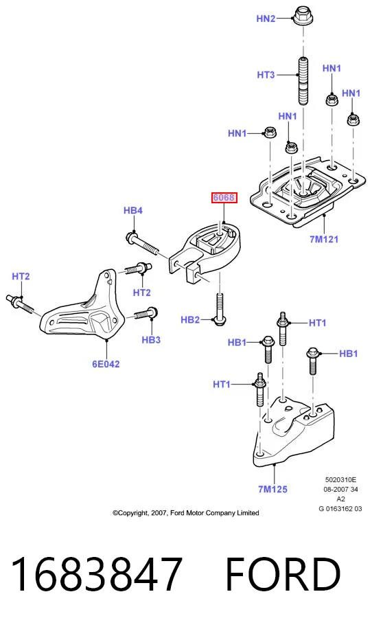 Задняя опора двигателя Lemforder 44249 цена, от 40.99 USD