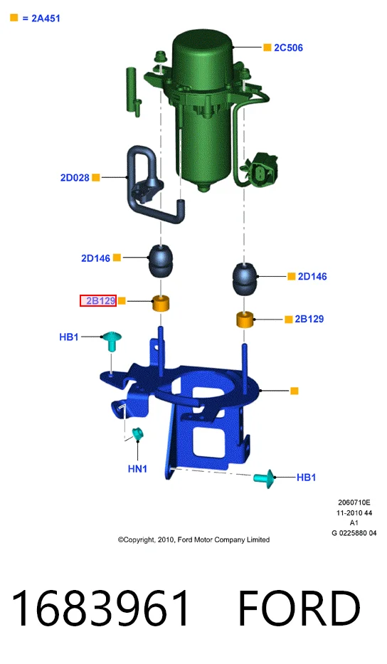 1683961 Ford Механический вакуумный насос