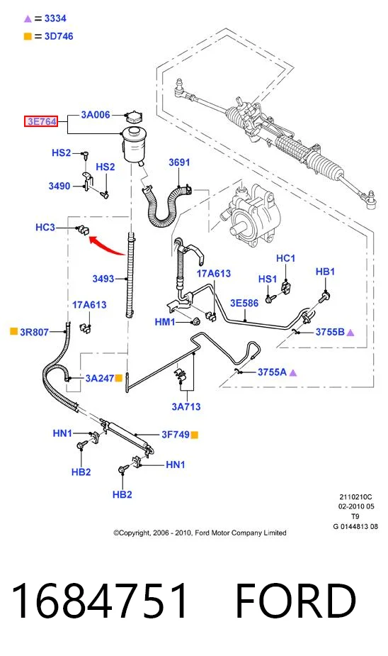 Бачок насоса ГУР SPK SPK268F цена, от 12.88 USD
