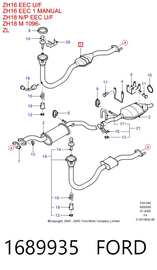  Катализатор Ford Escort 