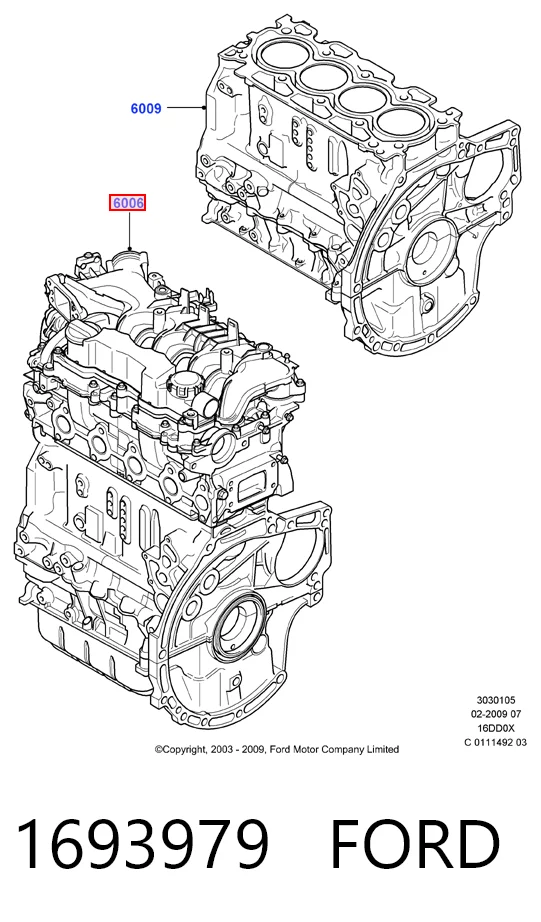 Мотор в сборе на Ford C-Max  DM2