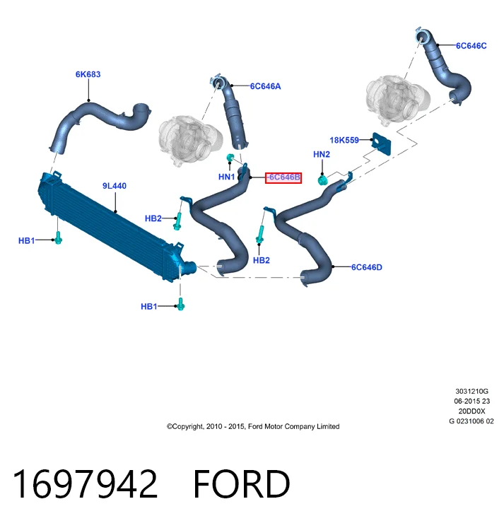  Ford AV616C646AC цена, от 11.90 USD