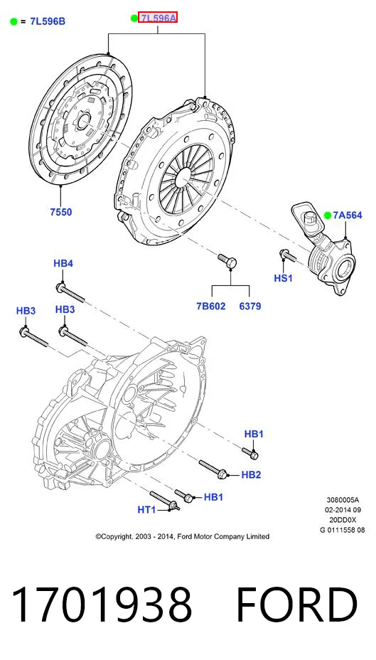 Комплект сцепления (3 части) Aisin KT400 цена, от 192.61 USD