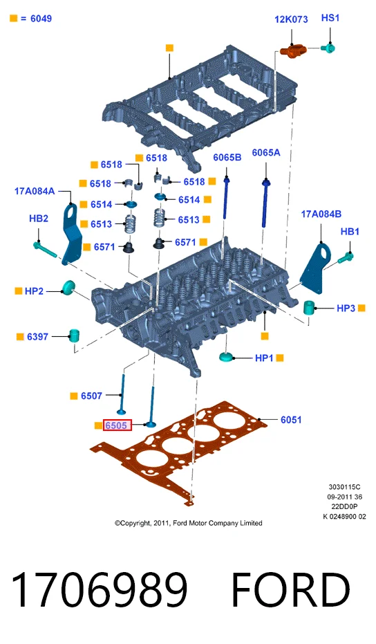 Выпускной клапан LR004401 Land Rover