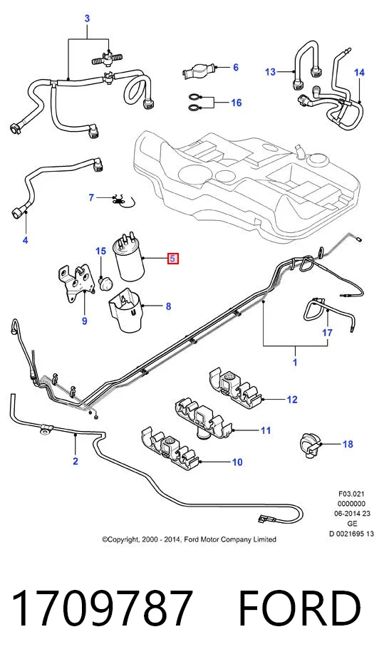 1709787 Ford Фильтр топлива