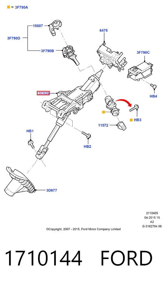  Рулевая колонка Ford Mondeo 4