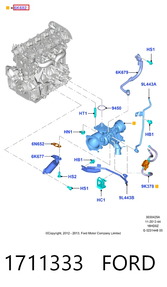 Турбина 54399700123 Borg-Warner