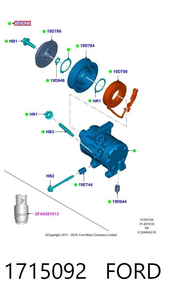 Компрессор системы кондиционирования Teamec 8600410 цена, от 394.50 USD