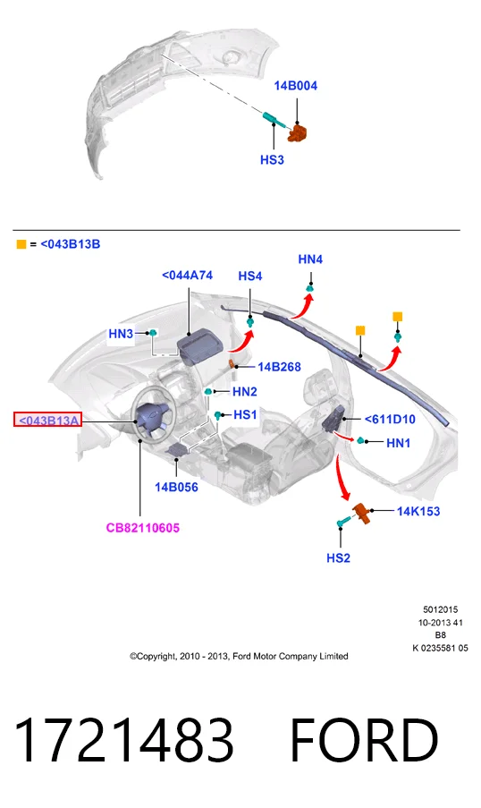 Руль Ford 1706825 цена, от 43.86 USD