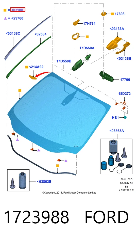 Лобовое стекло 3578AGSHMVW3P Eurocode