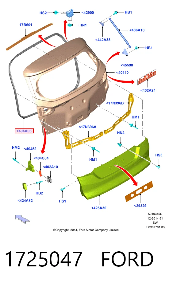 BM51N404A06SF Ford 