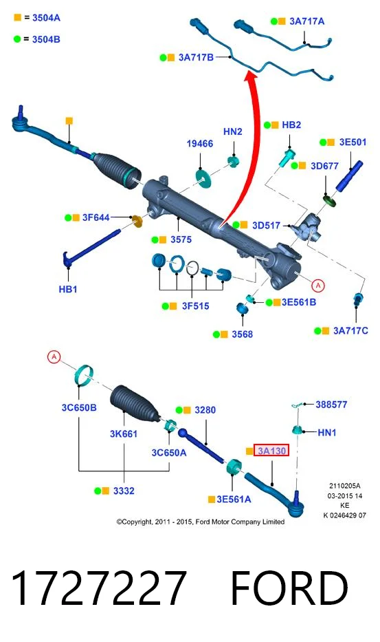 1727227 Ford Наружный наконечник рулевой тяги