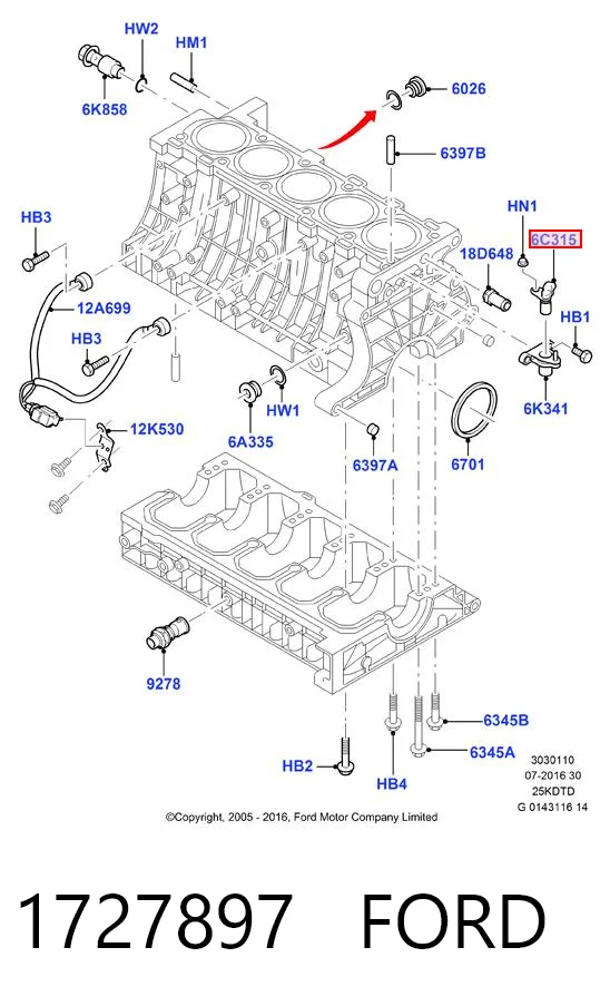 1727897 Ford ДПКВ