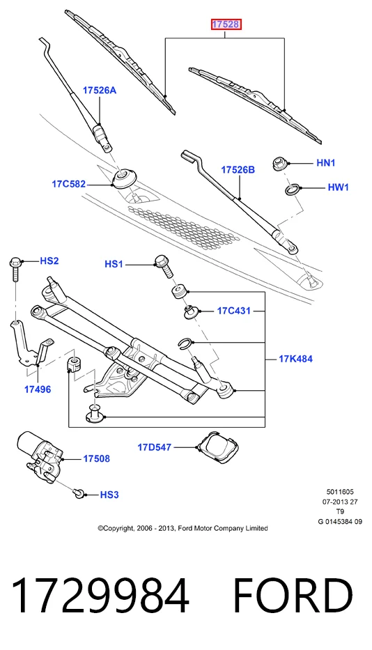  Щетки стеклоочистителя Ford Transit 6