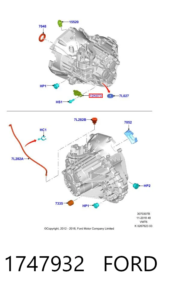1747932 Ford Датчик распределительного вала