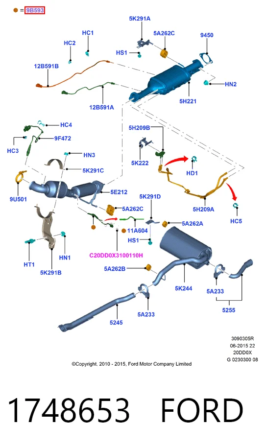 1748653 Ford Форсунка впрыска AD BLUE