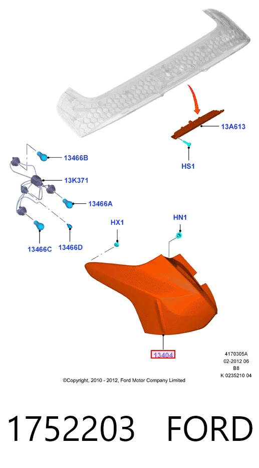 Фонари задние на Ford Focus III CB8