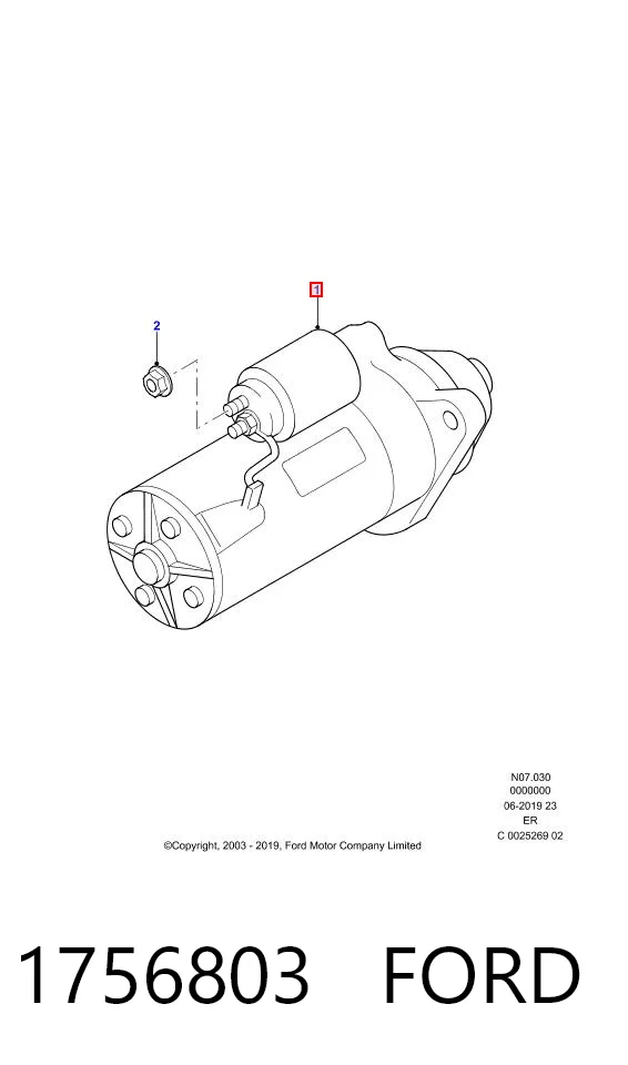 Стартер Ford 1756803 цена, от 57.01 USD