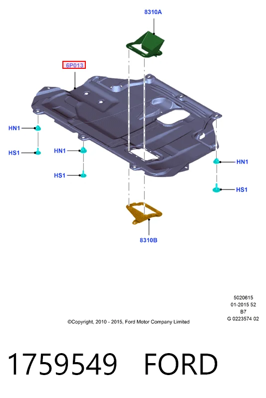 CVR98325 Magneti Marelli Защита картера двигателя