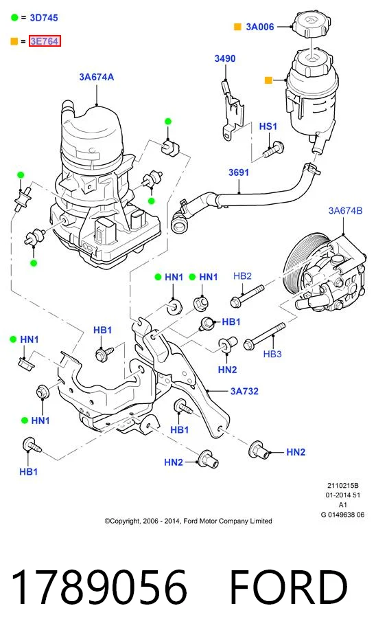 1789056 Ford Бак масляный